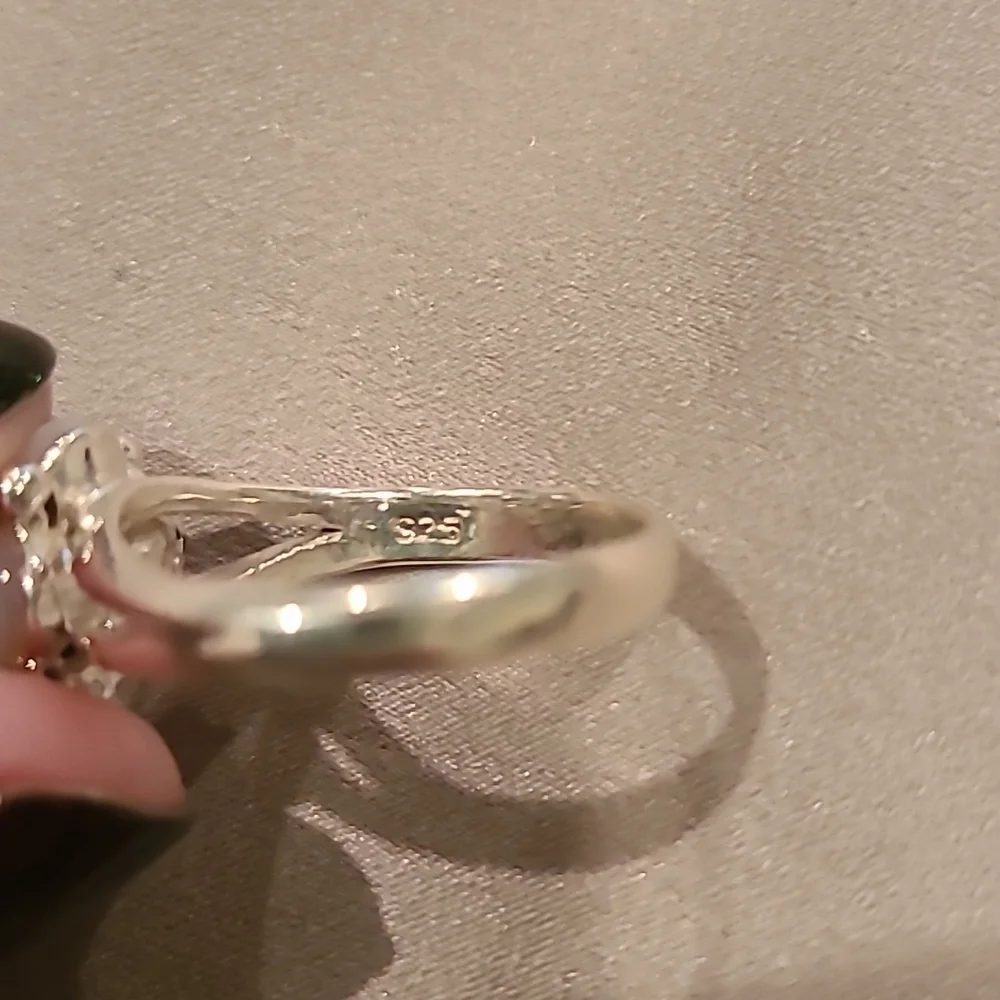 Sterling silver flower ring - Picture 4 of 6
